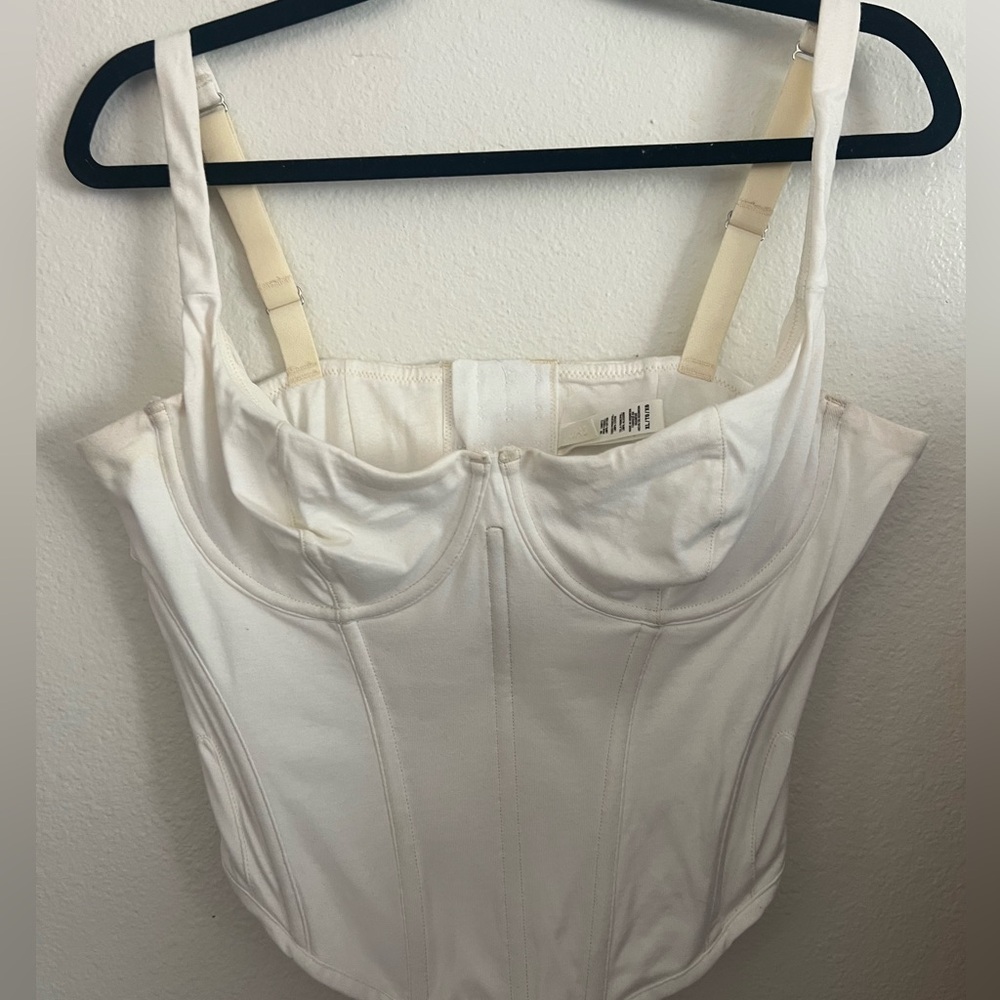 SKIMS White Bustier Top - Size XL - Picture 4 of 5